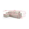 Ecksofa L Sonic für 3 Personen mit Schlaffunktion POSO 105 Produktbild-Vorschau 5