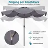 COSTWAY Sonnenschirm Ø 270 cm, beidseitig um 30° knickbar, Produktbild-Vorschau 6