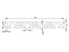 Länge 1090mm - Aluminiumprofil 160x16L I-Typ Nut 8 Produktbild-Vorschau 2