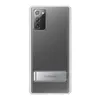 The back of a transparent phone case with a silver kickstand attached. Anteprima dell’immagine prodotto