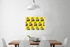 MuchoWow® Poster Katze - Muster - Gelb 90x60 cm - Produktbild-Vorschau 2