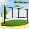 Faziango Doppelflügel Gartentor  Anthrazit, 300 x 100 cm Produktbild-Vorschau 2