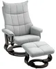 HOMCOM Relaxsessel mit Hocker, Drehbar Liegesessel mit Produktbild-Vorschau 1