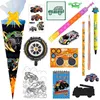 Nestler Schultüte Monster Trucks on Fire 50 cm gefüllt Produktbild-Vorschau 1