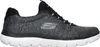 A side view of a black and white Skechers sneaker. Produktbild-Vorschau