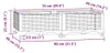 vidaXL Hochbeet 80x40x23 cm Polypropylen Produktbild-Vorschau 7