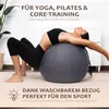 ONVAYA® Gymnastikball 65cm mit Bezug | Rutschfester Produktbild-Vorschau 5