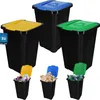 KOTARBAU® Poubelle avec couvercle Lot de 3 jaune bleu vert Voir les images du produit 1