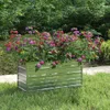 vidaXL Garten-Hochbeet 100x40x45 cm Verzinkter Stahl Silber Produktbild-Vorschau 1
