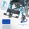 Rollstuhl Faltbar Aluminium Klappbarer Rollstuhl Leicht Produktbild-Vorschau 5