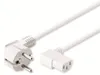 GOOBAY Kabel síťový, CEE 7/7(M) - IEC320 C13, 90°, 2m, bílý Náhled obrázku produktu 3