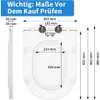 WC-Sitz D-Form Weiß mit Soft-Close und Quick-Release, 360° Produktbild-Vorschau 2