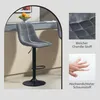 HOMCOM Barhocker 2er-Set Gepolstert Barstuhl mit Lehne Produktbild-Vorschau 7