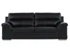 3-Sitzer-Sofa MONIKA aus Büffelleder - Farbe Schwarz Produktbild-Vorschau 1