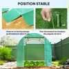 Outsunny Serre de jardin 6 m² 3 x 2 m avec 1 porte + 2 Voir les images du produit 7