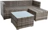 Rattan Lounge Sitzgruppe Gartenmöbel Set Couch 3-Sitzer Produktbild-Vorschau 3