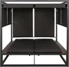 Aluminiowy leżak ogrodowy HWC-M63b, leżak typu daybed w Podgląd zdjęcia produktu 5