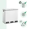 Mülltrennsystem SORT 54 l (3x18 l) + Müllbeutel, weiß Produktbild-Vorschau 2
