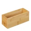 Relaxdays Ordnungsbox Bambus, schmale Aufbewahrungsbox ohne Produktbild-Vorschau 8