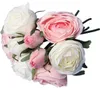 Boeket van 9 rozen, 28 cm, roze en wit Productafbeelding-voorbeeld 3