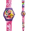 Minnie Mouse Kinder Uhr Armbanduhr Analog Rosa Produktbild-Vorschau 3