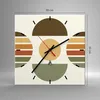 Wanduhr - Quadrat - Glasuhr - Modern gemustert Produktbild-Vorschau 3