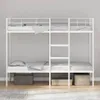 vidaXL Poschodová posteľ bez matraca biela 80x200 cm oceľ Náhľad obrázku produktu 3