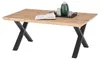 home24 Couchtisch - Eiche / Schwarz - Eiche massiv / Eisen Produktbild-Vorschau 4