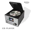 A silver and black CD player with its lid open, showing a CD inside, is displayed against a white background. The brand logo and product name are visible. Anteprima dell’immagine prodotto