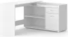 Eckschreibtisch Vicco Noira Weiß 135 x 77 cm mit Schublade, Produktbild-Vorschau 1
