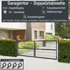 Gartentor Tor Gartenzaun Zaun 300x100 cm Doppelflügelig Produktbild-Vorschau 2