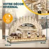 MONZANA Arc Lumineux de Noël "Village d'hiver" LED Blanc Voir les images du produit 4
