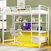 Letto a soppalco Sweiko 90x200 cm, con usb e presa di Anteprima dell’immagine prodotto 2