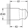 Wandbrausehalter Tempesta 28605_1 chrom Produktbild-Vorschau 3