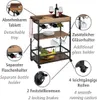 WENKO Carrello laterale da cucina RUSTICO Vassoio da tavola Anteprima dell’immagine prodotto 2