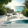 Salon de jardin NORA pour 4 personnes avec table - gris Voir les images du produit 4