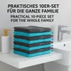 Betz 10 Stück Waschhandschuhe 16x21 cm PREMIUM 100% Produktbild-Vorschau 5