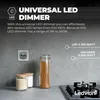 Ledvion LED Dimmer Schalter 250W 240V weiß Abdeckrahmen Produktbild-Vorschau 4