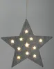 Filz Stern mit 12 LED - ca. 45 cm - Batterie betrieben mit Produktbild-Vorschau 2