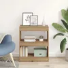 vidaXL Artisan dubová knihovna 60 x 30 x 72 cm materiál na Náhled obrázku produktu 4
