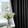 Blickdichte Thermovorhänge mit Ösen 300x140 cm Schwarz 2er Produktbild-Vorschau 8