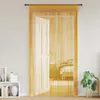 vidaXL Fadenvorhänge 2 Stk. Golden 100x250 cm Produktbild-Vorschau 2