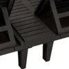 vidaXL Doppel-Sonnenliege Schwarz 155x138x83 cm Produktbild-Vorschau 10