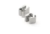 Two silver metal door hinges are shown on a white background. Produktbild-Vorschau