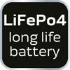 A black background with white text indicating "LiFePo4 long life battery". Náhled obrázku produktu