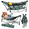 Camping Hängesessel mit Gestell Faltbar Garten Hängestuhl Produktbild-Vorschau 1