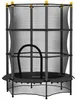 HOMCOM Kinder Trampolin Ø140 cm, Trampolin für Kinder 3-10 Produktbild-Vorschau 1