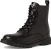 A black lace-up boot is shown against a white background. Produktbild-Vorschau