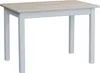 A white and wood rectangular table. Anteprima dell’immagine prodotto