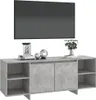 vidaXL TV-Schrank Betongrau 130x35x50 cm Holzwerkstoff Produktbild-Vorschau 4